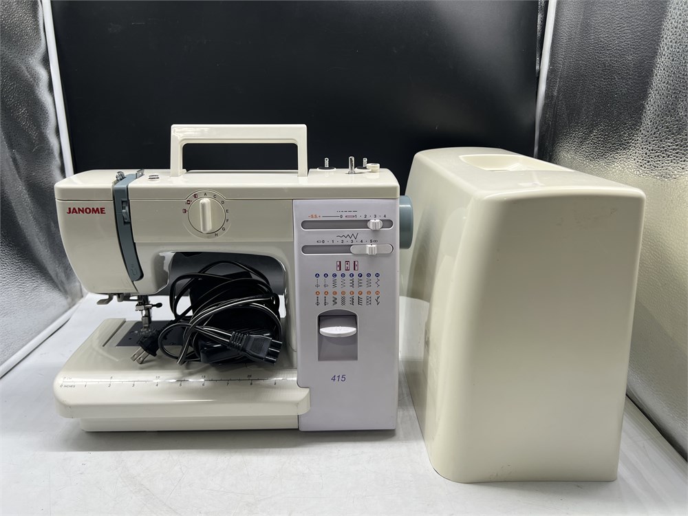 Urban Auctions - LIKE NEW JANOME MODEL 415 SEWING MACHINE