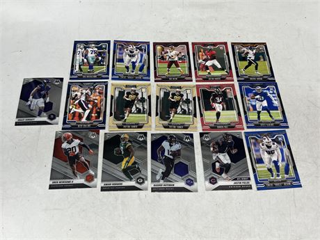 16 NFL ROOKIE CARDS INCLUDING JUSTIN FIELDS