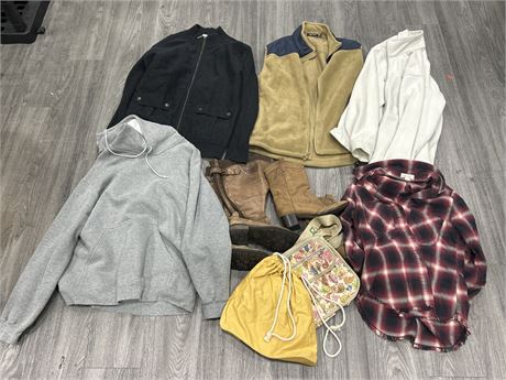 CLOTHING/APPAREL LOT - ASSORTED SIZES AND BRANDS