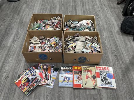 4 BOXES OF MISC SPORTS CARDS - MOSTLY 1990’s