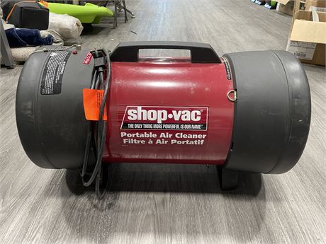 SHOP-VAC PORTABLE AIR CLEANER (UNTESTED)