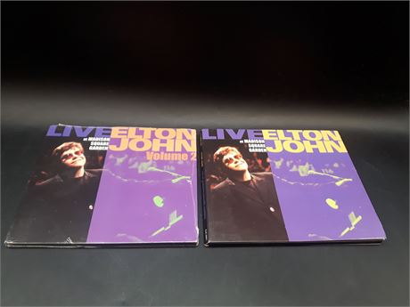 RARE PROMO - ELTON JOHN - LIVE AT MADISON SQUARE GARDEN VOLUMES 1 & 2 - MUSIC CD
