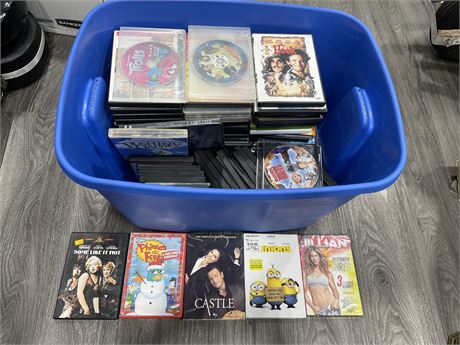 LARGE DVD COLLECTION IN CASES
