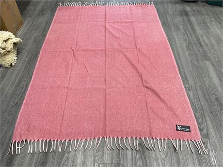 (NEW) ED N’OWK COLLECTION 100% WOOL BLANKET (57”x77”)