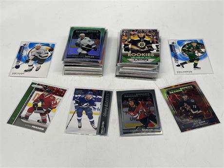 80 NHL ROOKIE CARDS
