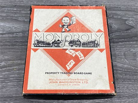 EARLY 1940’S BRITISH MONOPOLY GAME (SCARCE)