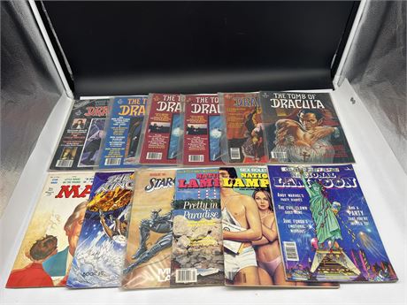 12 MISC COMIC MAGS