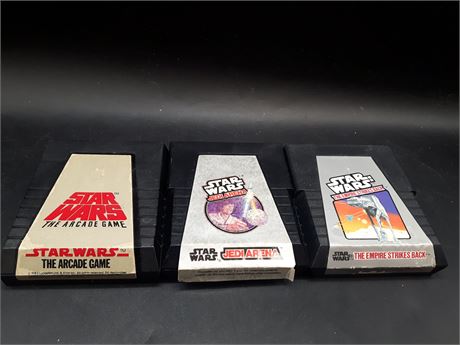 COLLECTION OF STAR WARS GAMES - ATARI / COLECO - VERY GOOD CONDITION