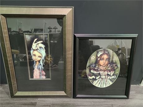 2 FRAMED PICTURES (18x16"&24x18")