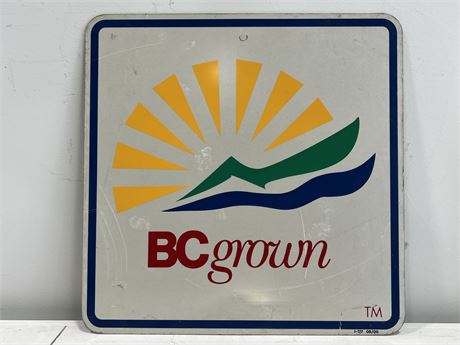 METAL BC GROWN ROAD SIGN (24”x24”)