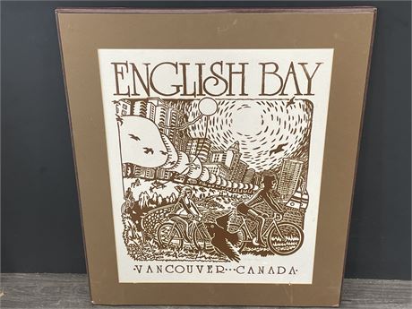 CONROY ENGLISH BAY SIGNED NUMBERED PRINT 22”x26”