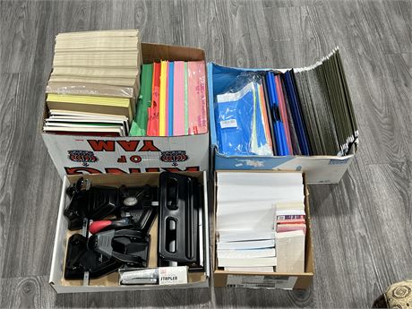 LARGE LOT OF MOSTLY NEW OFFICE SUPPLIES