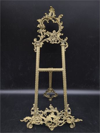 BRASS PICTURE STAND (20” TALL)