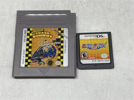 LOOSE MARIO PARTY DS & THE INCREDIBLE CRASH DUMMIES
