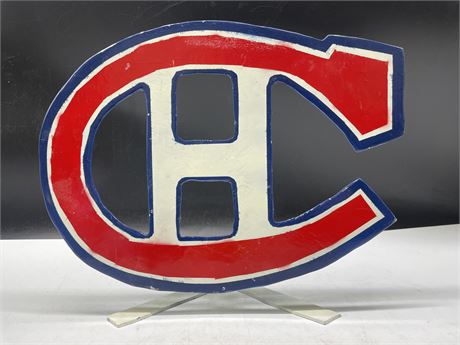 METAL MONTREAL CANADIANS SIGN 14”x11”