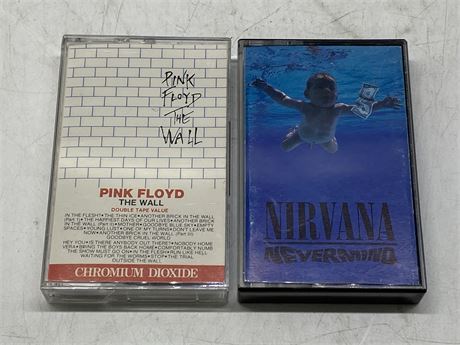 2 TAPES - NIRVANA NEVERMIND / PINK FLOYD THE WALL