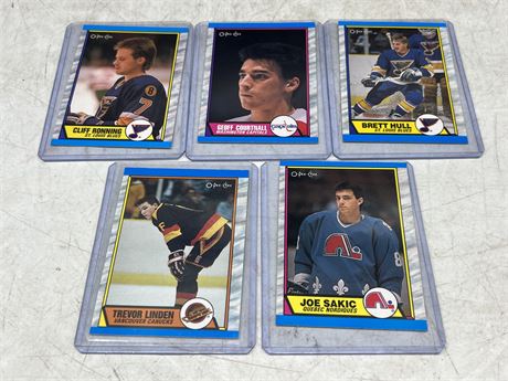5 OPC NHL ROOKIE CARDS