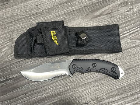 NEW ELK RIDGE HUNTING KNIFE W/ SHEATH - 9” LONG