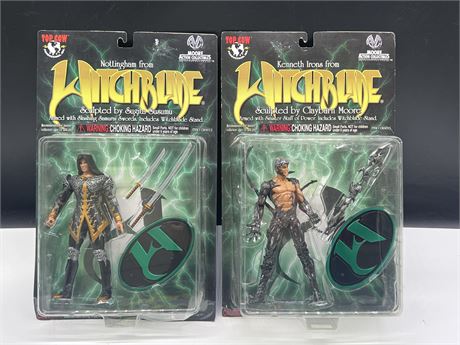 2 NEW WITCH BLADE SCULPTED FIGURES