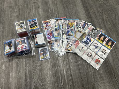 NHL ROOKIES & STARS CARD LOT - ASSORTED YEARS