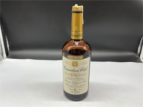 SEALED 1985 CANADIAN CLUB 1.14L BOTTLE OF WHISKEY