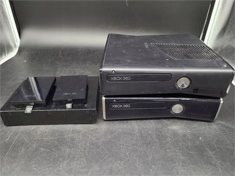 2 XBOX 360’s / WII SYSTEM / 2 XBOX HARD DRIVES