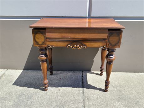 1890'S SPINOT TABLE DESK (32" tall - 36" length)