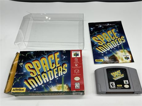 SPACE INVADERS - N64 COMPLETE W/BOX & MANUAL