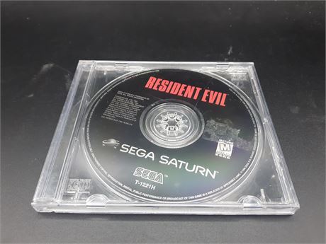 RESIDENT EVIL - DISC ONLY - VERY GOOD CONDITION - SEGA SATURN