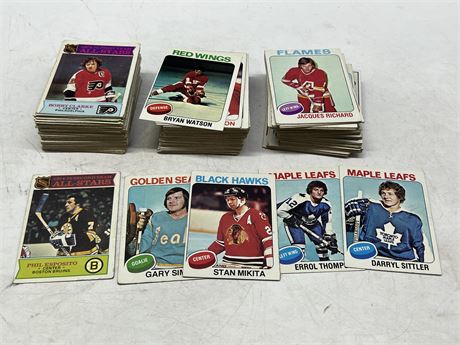1975/76 TOPPS NHL PARTIAL SET - 224/330