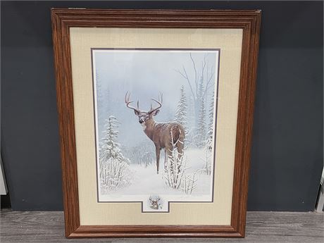LEO STANS WINTER WONDER NUMBERED PRINT WITH COA (32"x26")
