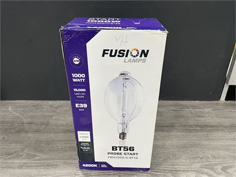 NEW OPEN BOX FUSION LAMPS LARGE LIGHT BULB - SEE PHOTOS FOR SPECS
