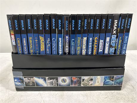 LOT OF IMAX DVDS - TITLES IN PICTURES