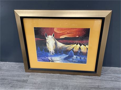 LIMITED EDITION CHAMPION HORSE PRINT #59/350 24”x19.5”