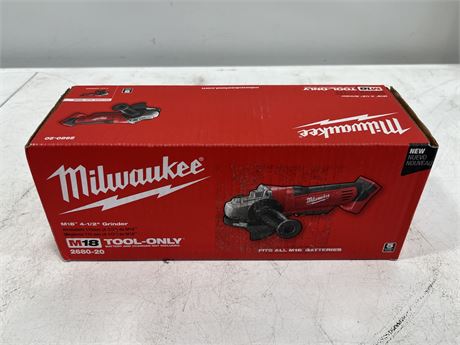 (NEW) MILWAUKEE M18 4.5” GRINDER