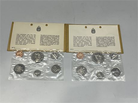 (2) ROYAL CANADIAN MINT 68’ 69’ UNCIRCULATED COIN SETS
