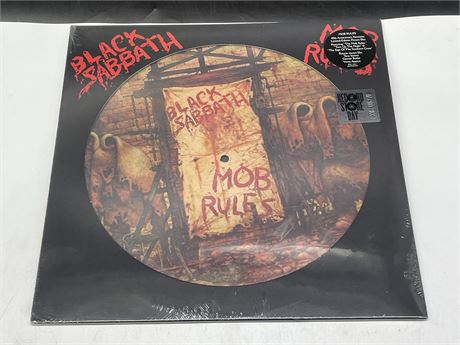 SEALED BLACK SABBATH - MOB RULES PICTURE DISC