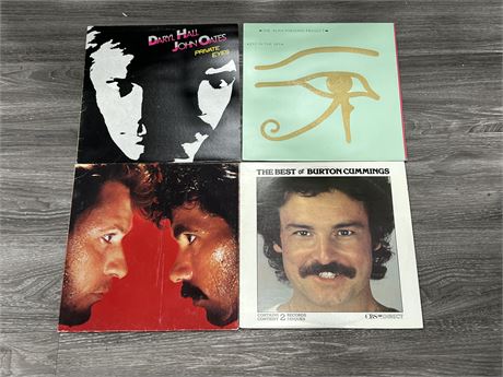 4 RECORDS - VG (Slightly scratched)