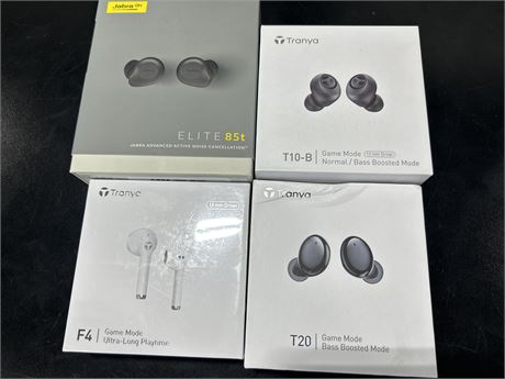 ASSORTED BLUETOOTH EARBUDS