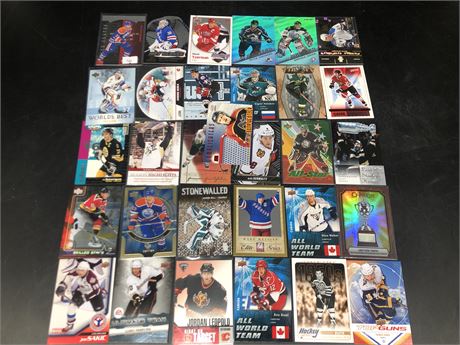 31 CARD LOT OF INSERTS