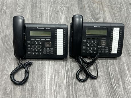 2 PANASONIC PHONES W/ACCESSORIES