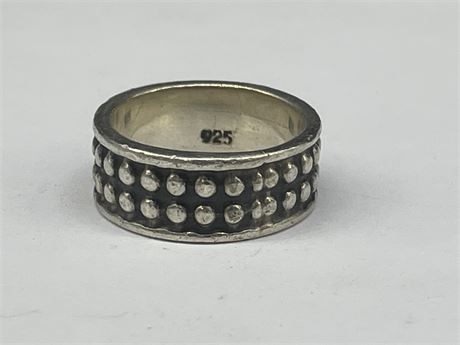 SILVER QUILL RING 925 SZ. 5 1/2