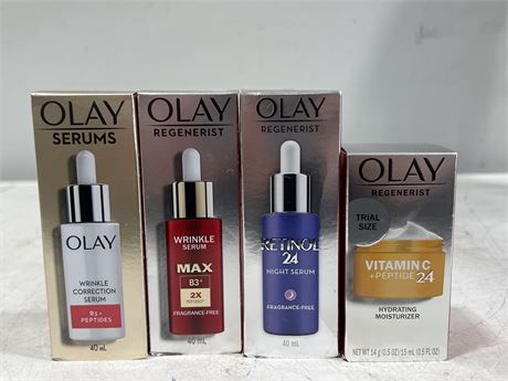 4 NEW OLAY PRODUCTS