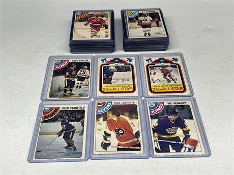 (41) 1978 OPC NHL CARDS IN TOPLOADERS