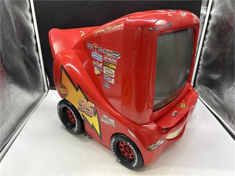 LIGHTNING MCQUEEN TV/DVD COMBO - TESTED/WORKING - NO REMOTE