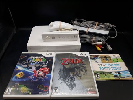 WII CONSOLE AND GAMES - VERY GOOD CONDITION