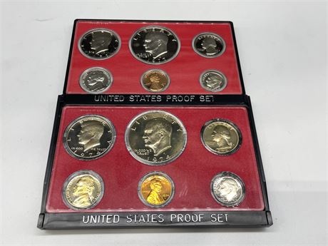 (2) AMERICAN 1974/1977 COINS SETS