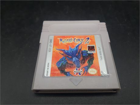 RARE - ROLANS CURSE 2 - AUTHENTIC / TESTED - VERY GOOD CONDITION - GAMEBOY