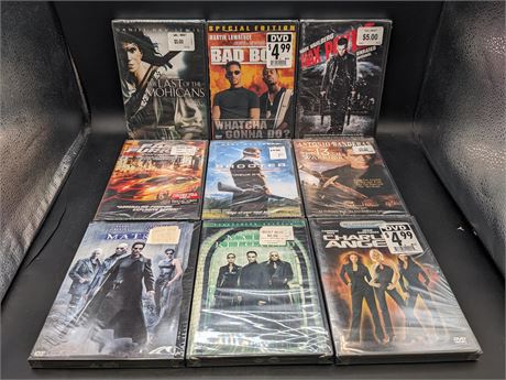 SEALED - COLLECTION OF DVD ACTION MOVIES