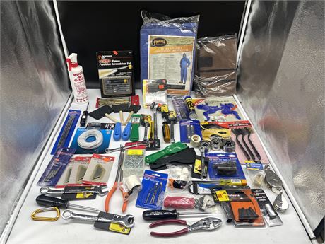 LOT OF NEW TOOLS & HARDWARE